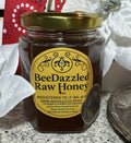 8 oz Raw Texas Honey in Hexagon Glass Jar