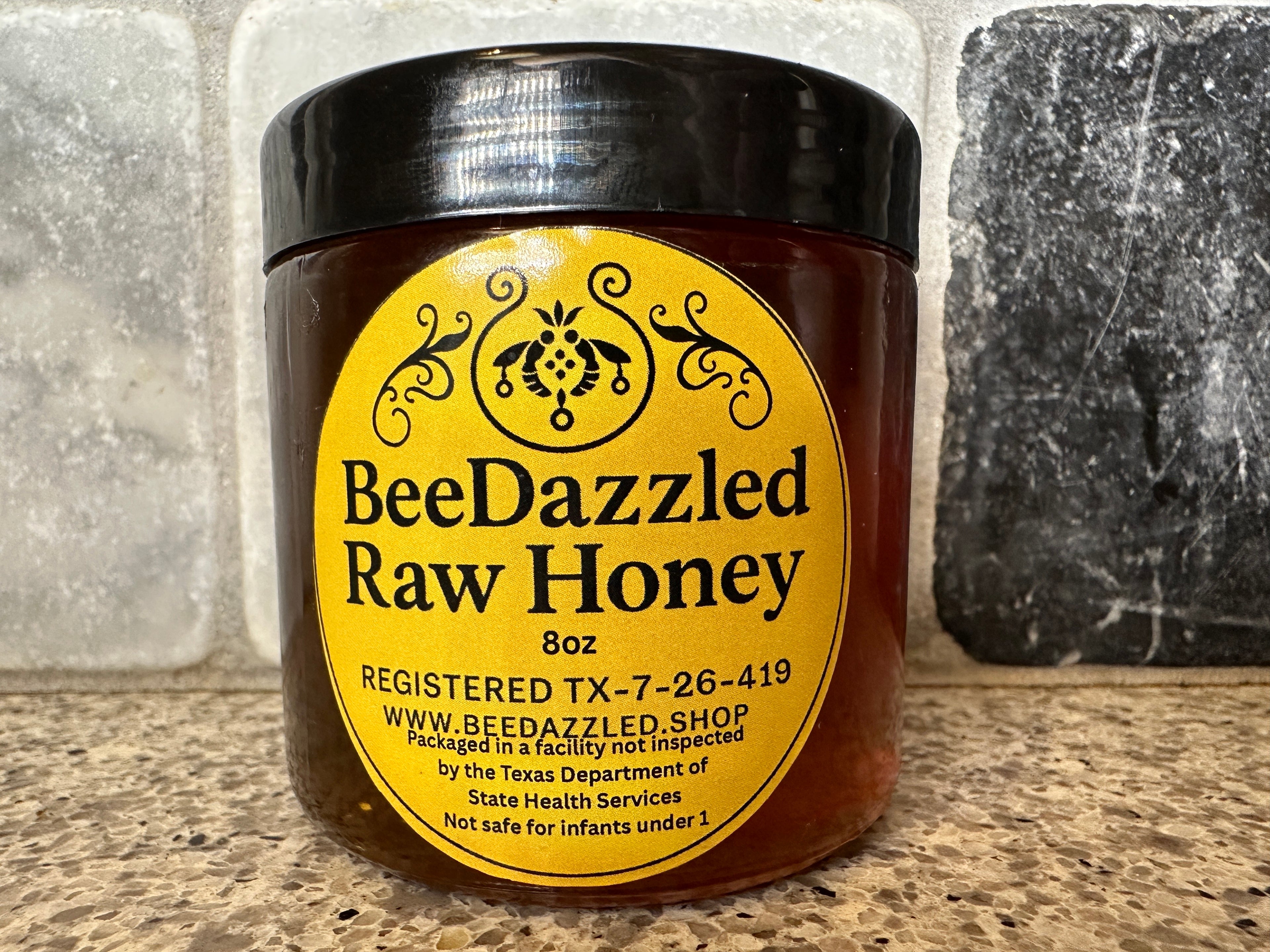8oz Jar of Raw Honey